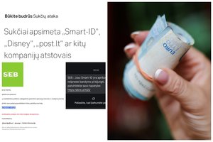 Įspėja būti itin budriems: jokiu būdu nespauskite SMS žinutėmis siųstų nuorodų
