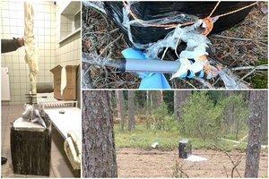 Per dvi dienas Dzūkijoje į pasieniečių rankas pateko 5 balionais atskraidintos cigarečių siuntos