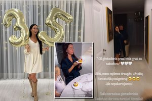 35-ąjį gimtadienį mininti G. Lebedeva sulaukė neeilinės staigmenos: pažadino gyvo garso pasirodymas