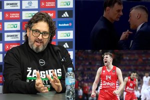 Į Šaro ir G. Bartzoko konfliktą pažvelgęs A. Trinchieri – apie „Olympiakos“ vienaragį ir vietą širdyje K. Evansui