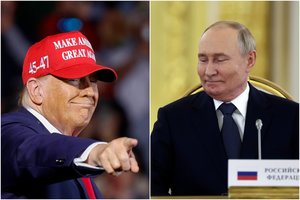 Kremlius neigia, kad D. Trumpas ir V. Putinas nuo 2021 m. kalbėjosi septynis kartus