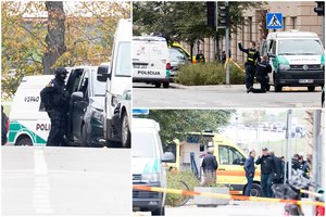 Vilniaus centre peršauti du policijos pareigūnai, įvykio vietoje – vienas žuvęs žmogus