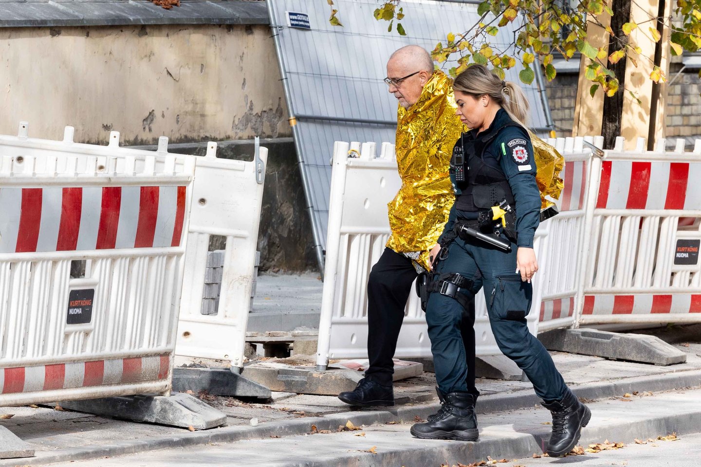  Kadrai iš Vilniaus centro po šūvių į pareigūnus.<br> T.Bauro nuotr.