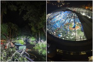 Apsemti miestai, nuniokoti namai, nuplėšti stogai: Floridą talžius istoriniam uraganui – nauji įspėjimai  