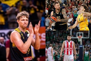 M. Kuzminskas siautė Graikijoje, D. Motiejūnas dalino perdavimus Prancūzijoje ir R. Giedraitis žaidė universaliai Adrijos lygoje