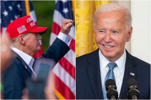 J. Bidenas išjuokė D. Trumpą: „Kas jam negerai?“