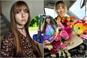 Klajokle save vadinanti marijampolietė su gitara keliauja po Lietuvą: išgirdę jos balsą nesulaiko ašarų