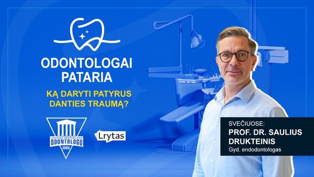 „Odontologai pataria“: ką daryti patyrus danties traumą?