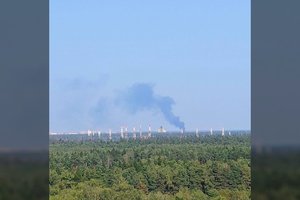 Kariniame aerodrome prie Maskvos kilo gaisras