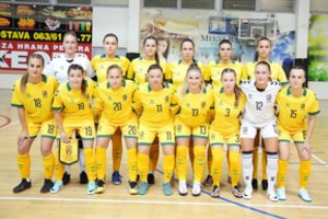 Moterų futsal rinktinė skaudžiai nusvilo pasaulio atrankoje su serbėmis