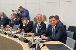 L. Kasčiūnas NATO gynybos ministrų susitikime: turime siekti sutarimo dėl 3 proc. gynybai viso Aljanso mastu