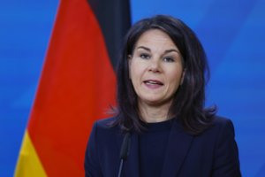 A. Baerbock prieš rinkimus reiškia paramą Moldovai