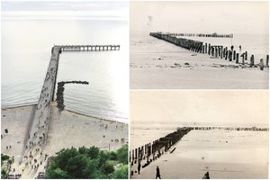 Tokį gamtos šėlsmą dabar sunku ir įsivaizduoti: uraganui prilygęs vėjas nušlavė net Palangos tiltą