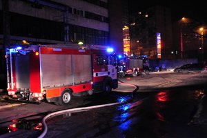 Ugniagesiai skubėjo į viešbutį Vilniaus centre