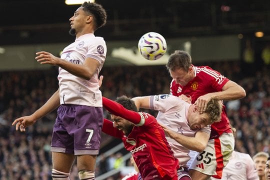 „Manchester United“ ir „Brentford“ komandų dvikova.