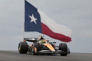 G. Russello avarija leido L. Norrisui Ostine kvalifikacijoje užimti pirmąją vietą