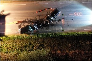 BMW vairavęs girtas kelių erelis netoli Kauno sukėlė kraupią kaktomušą: auka – reanimacijoje