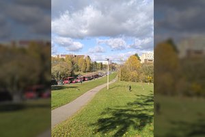 Prie Santaros klinikų – karinė technika ir „nukentėję“ kariai: vyksta pratybos