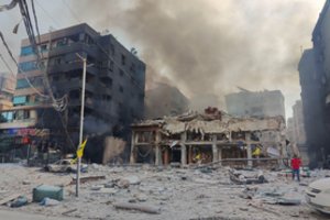 Pietiniai Beiruto priemiesčiai vėl tapo Izraelio smūgių taikiniu