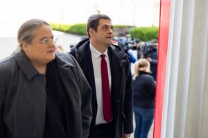 Pokalbiui su G. Nausėda į Prezidentūrą atvyko „Nemuno aušros“ lyderiai R. Žemaitaitis bei A. Širinskienė