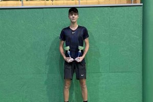 Latvijoje – dviguba Vilniaus teniso akademijos auklėtinio pergalė