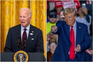 D. Trumpo šalininkai iškraipė J. Bideno komentarą apie „šiukšles“, rodo išklotinė