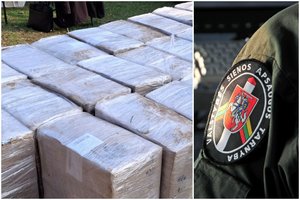 Lazdijų r. likviduotas kontrabandinių cigarečių sandėlis – įtarimai pareikšti dviem pasieniečiams