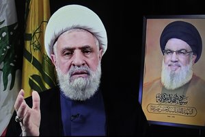 Naujasis „Hezbollah“ lyderis: grupuotė pasiruošusi ilgam konfliktui