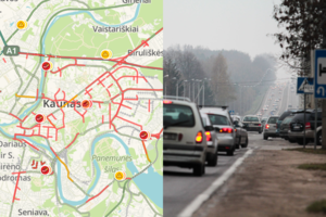 Vairuotojai: Kauno gatvės tapo viena didele transporto spūstimi