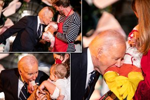 Internetas pakvaišo dėl J. Bideno elgesio: per Helovino vakarelį „kandžiojo“ vaikus