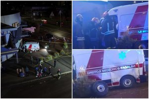 Panevėžyje – didelė avarija: su švyturėliais važiuojantis medikų automobilis susidūrė su pavežėju 