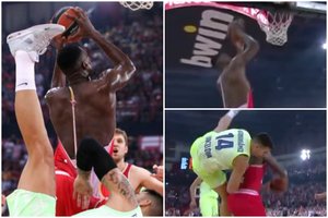 „Olympiakos“ monstras – dvitaškį su nesportine pražanga „sušėrė“ net su sudraskytais marškinėliais