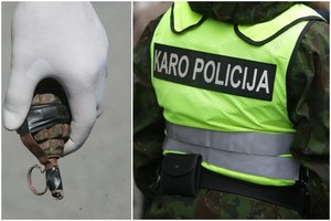 Jaunas karys po Klaipėda vaikščiojo su granata kišenėje