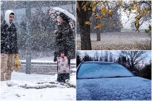 Priešaky – orų pokyčiai: štai kur Lietuvoje gali pasnigti