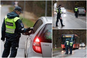 Sekmadienio reidas Vilniaus apskrityje: vairuotojai girti, beteisiai, be diržų ir su telefonais rankose