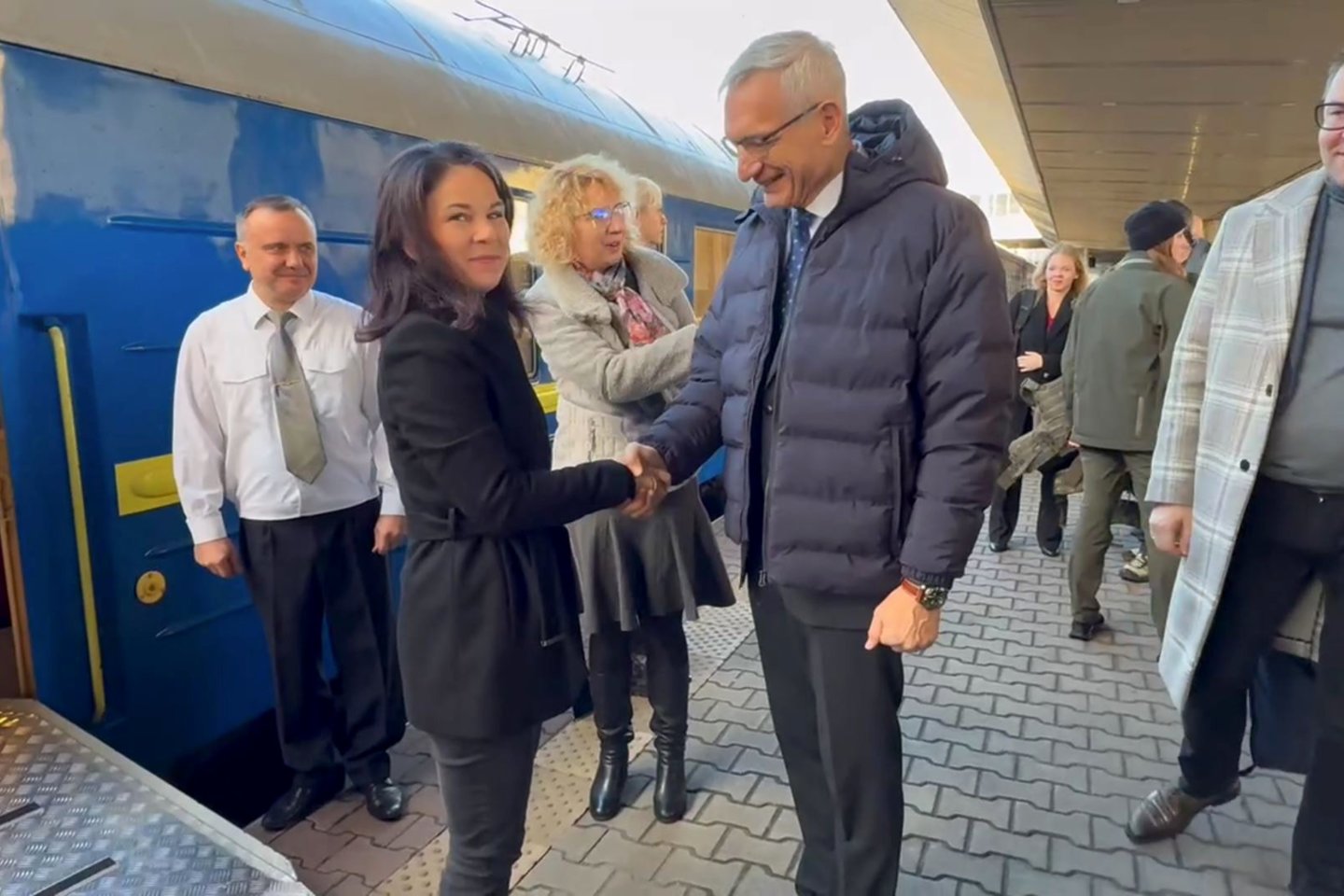 Vokietijos užsienio reikalų ministrė A. Baerbock atvyko į Kyjivą.
