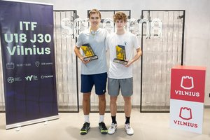 Vilniuje vykusio jaunių teniso turnyro čempionų taurės – į Lenkiją ir į Vokietiją