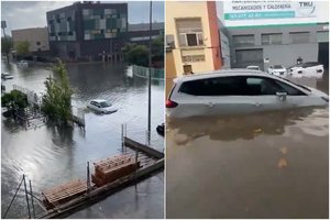 Ispanijoje – vėl sumaištis: liūtys skandino Barseloną