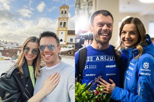 Susižadėjo lenktynininkas Vaidotas Žala ir renginių vedėja Gabrielė Martirosian