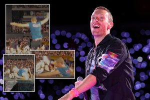 Tūkstančių akivaizdoje „Coldplay“ lyderio fiasko: koncerto metu įkrito į atsivėrusią angą
