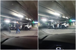 „Panoramos“ stovėjimo aikštelėje – neeilinis incidentas: vienas vairuotojas aplamdė mažiausiai 4 automobilius