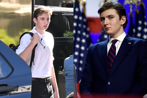 D. Trumpo sūnus Barronas nustebino pasikeitusia išvaizda: internautams užkliuvo viena detalė