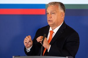 V. Orbanas pasakė D. Trumpo pergalę aplaistęs ne šampanu, o degtine