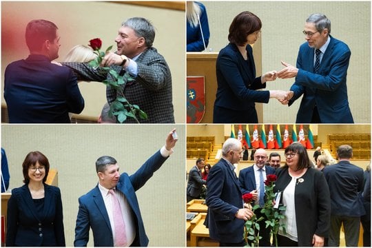 Seimo narių pažymėjimų įteikimo ceremonija