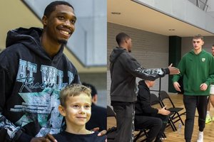 Be krepšinio – nė minutės: L. Walkeris atvyko palaikyti „Žalgirio“ dublerių