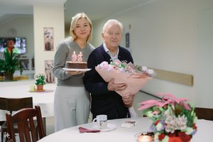 A. Čekuolis 93-ąjį gimtadienį šventė slaugos namuose: „Gyvensiu čia tiek, kiek man liko“