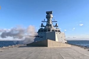 Ukraina didžiuojasi: naujas pažangus karo laivas puikiai pasirodė per bandymus