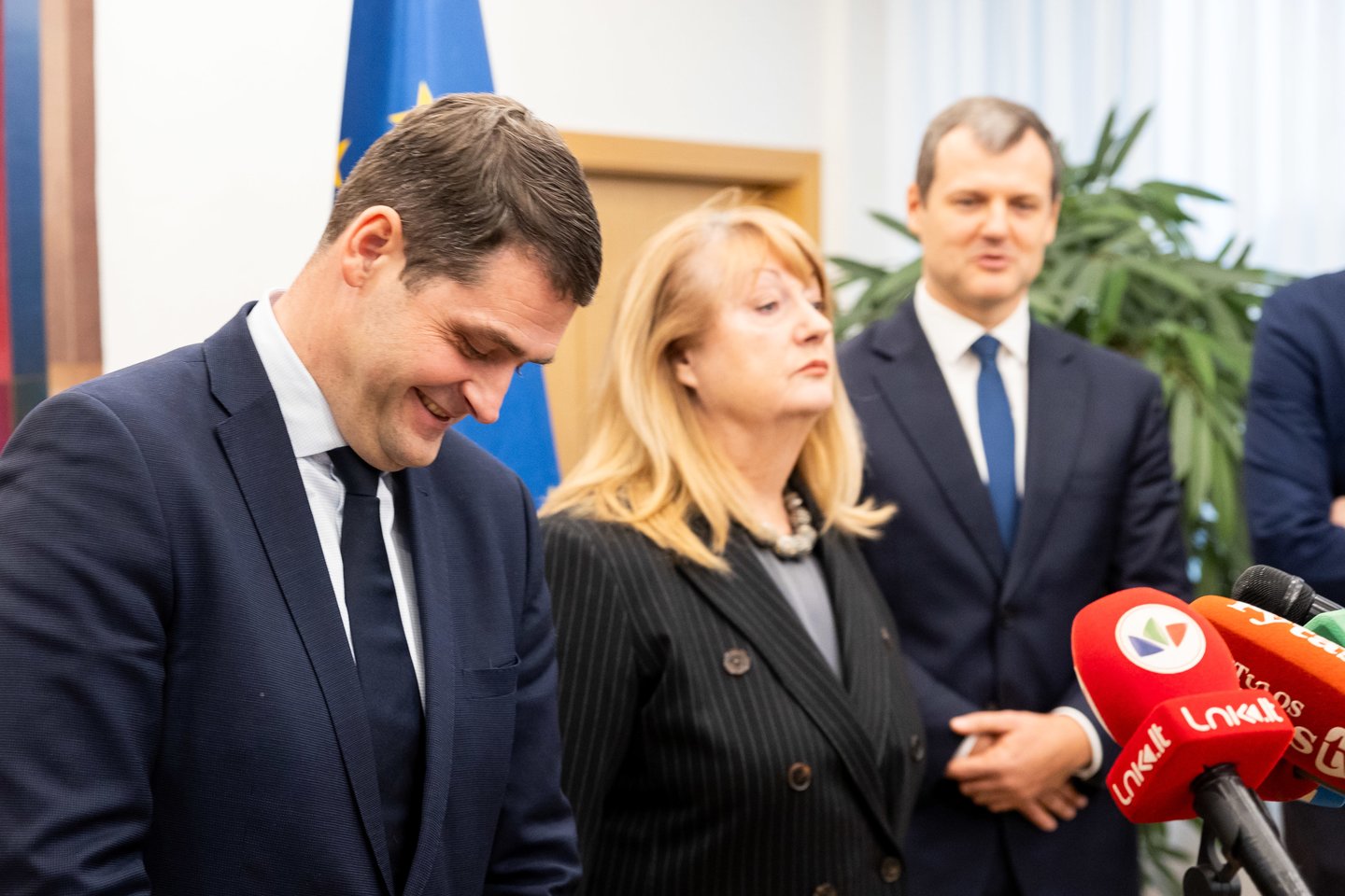 Koalicijos sutarties pasirašymas.<br>T.Bauro nuotr.
