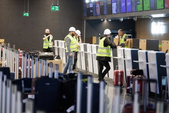 Naujasis Vilniaus oro uosto išvykimo terminalas.