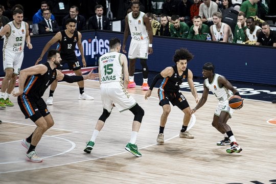 Kauno „Žalgirio“ ir „Paris Basketball“ komandų mačas Eurolygoje.